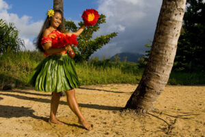 Hula dancer at an amazing Kauai event
