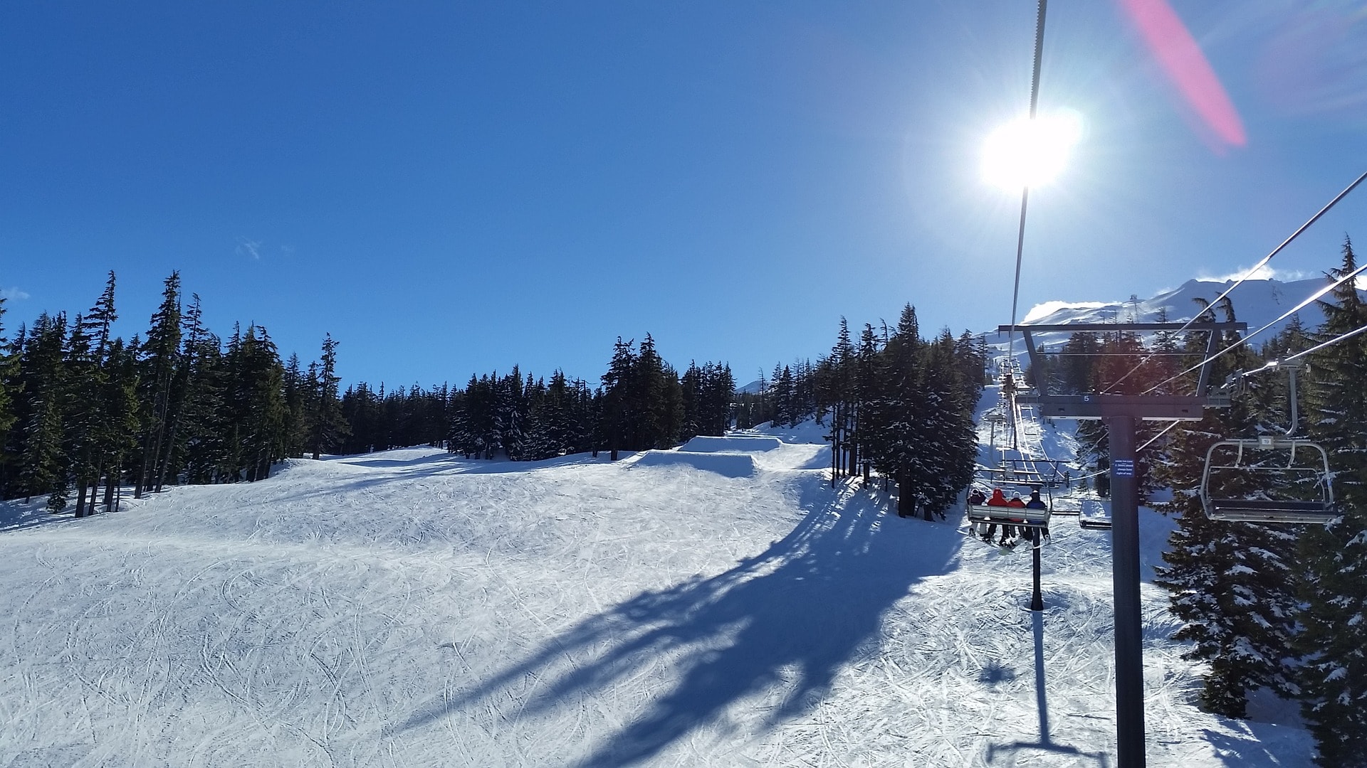 Ski lift at the Mt. Bachelor Ski Area