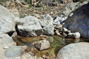 A cooling pool of water in Tahquitz Canyon