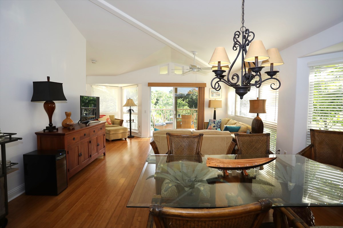 Living area from one ouf our kauai villas rentals
